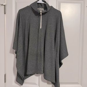 Bird chirp Gray Cape Sweater OS